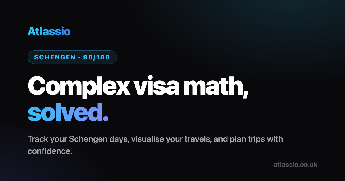Atlassio -  Smart Schengen 90/180 Calculator